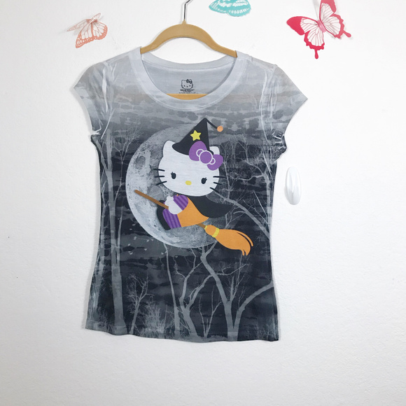 Hello Kitty Tops - Hello Kitty Witch Kitty Junior T-shirt